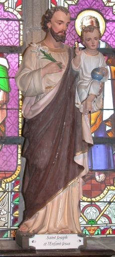 Statue : Saint Joseph et l'Enfant