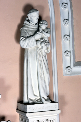 Statue : Saint Antoine de Padoue et l'Enfant