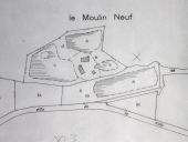 Moulin à farine dit Moulin Neuf, actuellement maison, Moulin neuf (Saint-Jacut-du-Mené fusionnée en Le Mené en 2016)