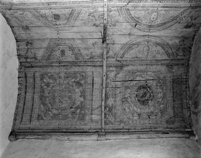 Peinture monumentale : Mort, Purgatoire, Enfer, Paradis