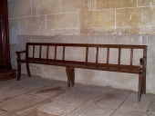 Ensemble de 3 bancs d'église