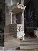 Chaire à prêcher, église Saint-André (Le Roc-Saint-André fusionnée en Val d'Oust en 2016)