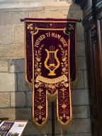Bannière de la fanfare de Kerfeunteun, chapelle Ty Mamm Doué (Quimper)
