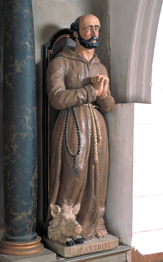 Statue : saint Antoine l'Ermite
