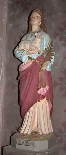 Statue sur culot : Sainte Agnès