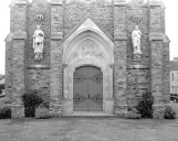 Tympan : Saint Martin à cheval