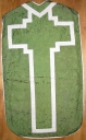 Ornement vert 2 : chasuble, étole, manipule et voile de calice