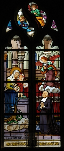 Ensemble des verrières à personnages des baies 8, 9, 13 et 20