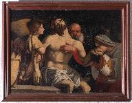 Tableau : Mise au tombeau, église de la Nativité de la Vierge (Les Fougerêts)