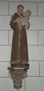 Statue sur socle : saint Antoine de Padoue