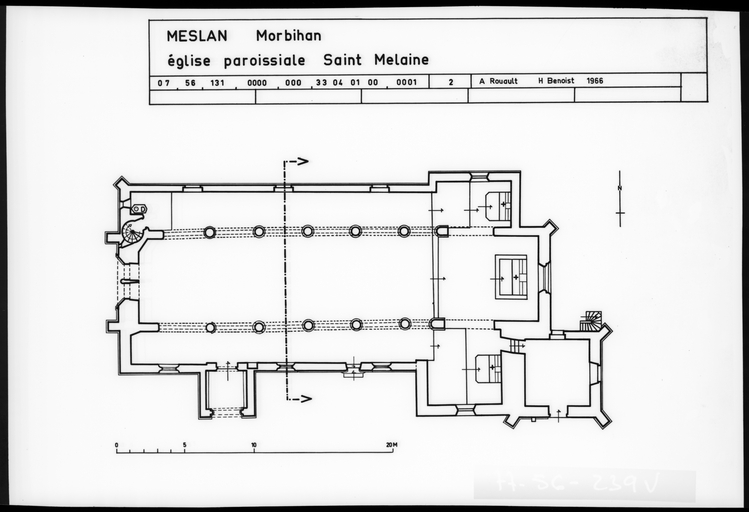 Eglise paroissiale Saint-Mélaine (Meslan)