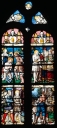 Verrière à personnages : saint Jean-Baptiste (baie 5), Saint-Lubin (Plémet)