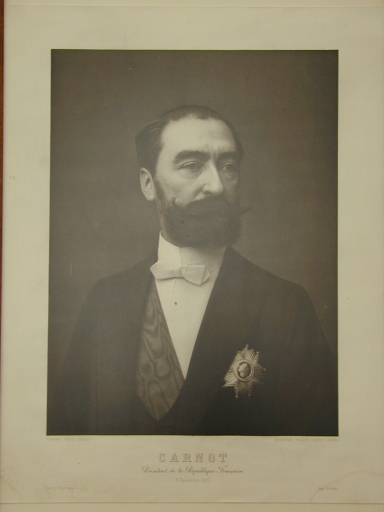 Estampe : Portrait du Président Carnot