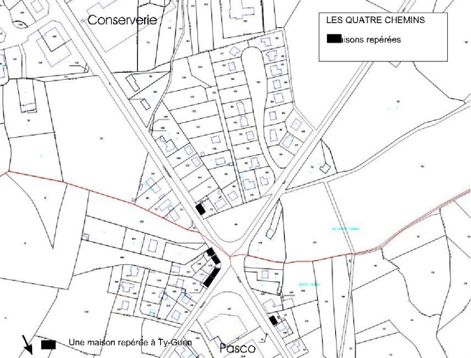 Écart dit Les Quatre Chemins (Belz)