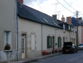 Alignement de maisons, 25, 27, 29, 31 rue d'Anjou (Brielles)
