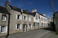Les maisons du bourg de la commune de Pleyben