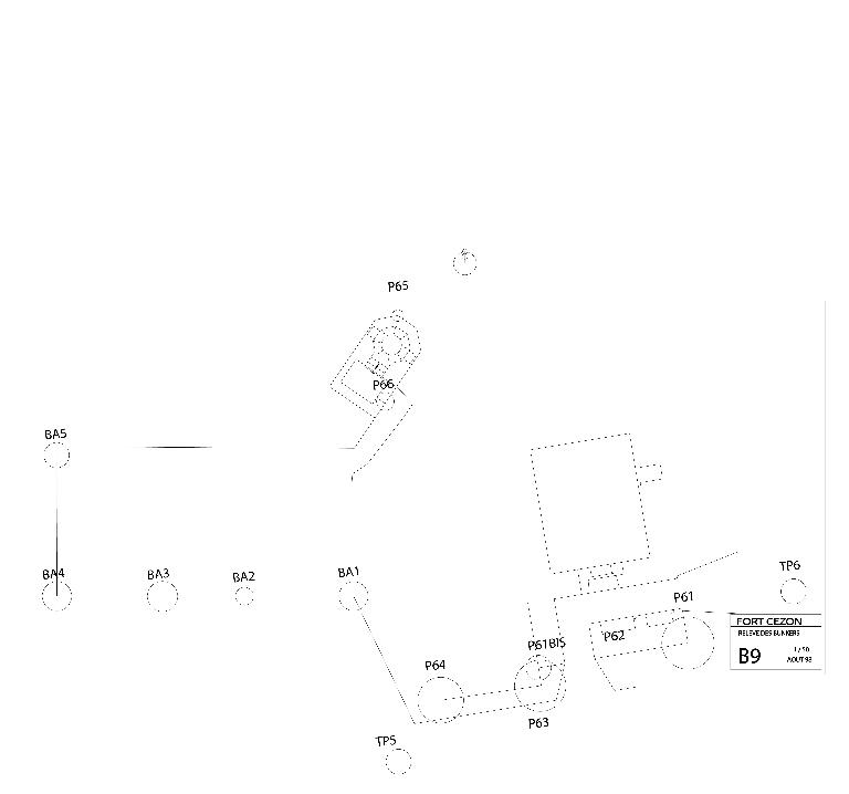 Poste d'observation dit Tobrouk (n° 2), sur le rempart au nord, Ile Cézon (Landéda)