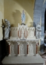 Ensemble de l'autel de la Vierge : autel, tabernacle, retable