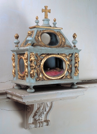 Ensemble de 2 reliquaires de saint Paul et saint Pierre