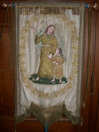 Bannière de procession 3 : Immaculée conception et Ange protecteur
