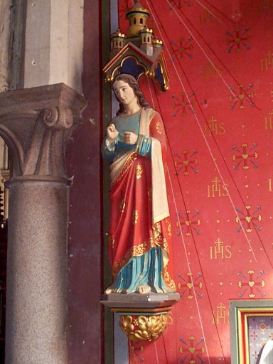 Statue, socle, dais (petite nature) : saint Jean