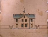 Mairie-école, actuellement mairie, avenue Brizeux (Pacé)