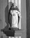 Ensemble de deux statues (moine, religieuse)