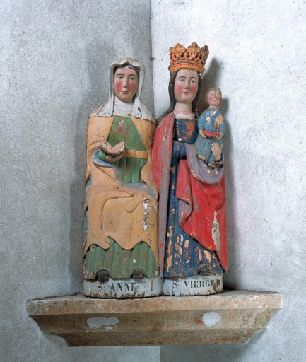 Groupe sculpté : sainte Anne Trinitaire