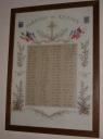 Tableau commémoratif des morts de la guerre 1914-1918