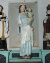 Statue : Vierge à l'Enfant, Saint-Melaine (Maure-de-Bretagne fusionnée en Val d'Anast en 2017)