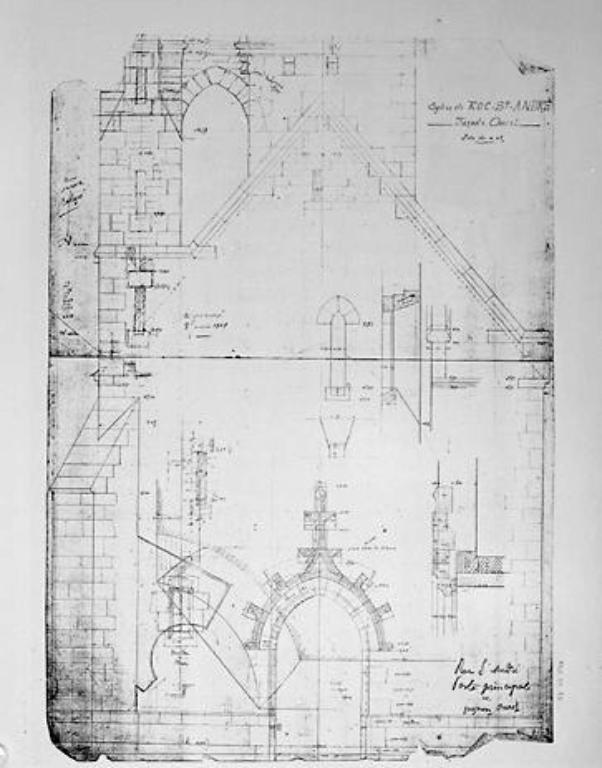 Église paroissiale Saint-André (Le Roc-Saint-André fusionnée en Val d'Oust en 2016)