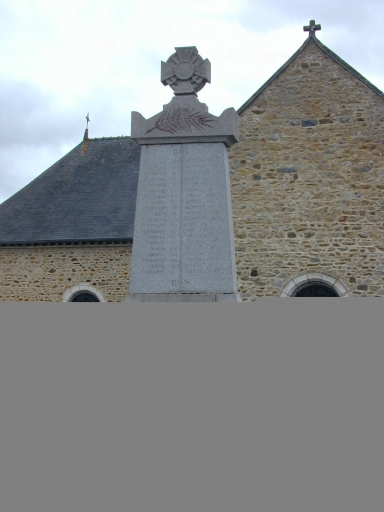 Monument aux morts de la guerre 1914-1918, rue Centrale (Montreuil-le-Gast)