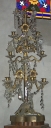 Paire 3 de chandeliers d'église