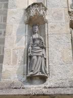 Statue : sainte Catherine d'Alexandrie, cathédrale Saint-Corentin (Quimper)