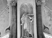 Statue (d'applique, petite nature) : saint Zénon, chapelle Saint-Zénon (Séglien)