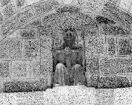 Statue : Trône de grâce, église paroissiale Saint-Pierre (Plounévez-Lochrist)