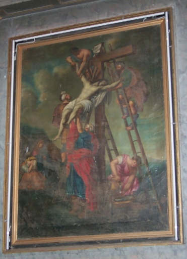 Tableau d'autel : Descente de croix