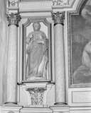 Statues (2) (en pendant, petite nature) : Saint Pierre, Saint Paul, église paroissiale Saint-Martin (Balazé)