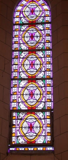 Ensemble de 7 verrières décoratives des baies 1 à 6 et 00