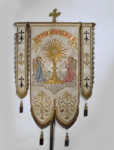 Bannière de procession : Adoration du Saint Sacrement