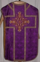 Ornement violet 2 : chasuble, étole, voile de calice