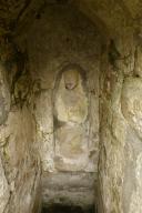 Haut-relief : sainte Catherine, fontaine de dévotion Sainte-Catherine (Cléden-Cap-Sizun)