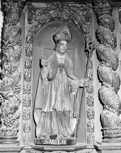 Statue (2, demi-nature) : saint Malo, saint Lunaire