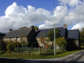 Alignement de deux fermes, le Bas Gavrain (Renac)