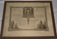 Estampe : Adoration perpétuelle du Sacré-coeur