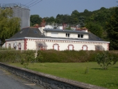 Maison : dite 'maison du port', capitainerie et maison éclusière, L'île Sèche ; la Presqu'île (Plérin-sur-Mer)