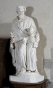Statue sur socle : Saint Joseph et l'Enfant