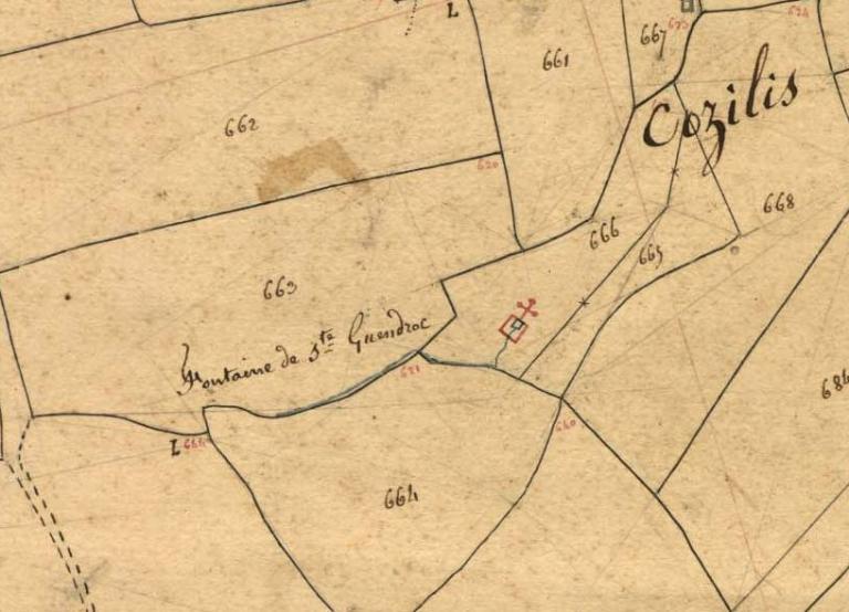 Fontaine de dévotion Sainte-Édiltrude, Santes-Ventroc (Tréflez)