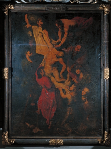 Tableau d'autel : Descente de croix (Guipry fusionnée en Guipry-Messac en 2016)