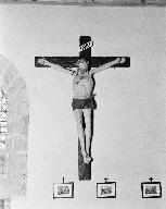 Christ en croix, ancien prieuré de Lochrist an Izelvet (Plounévez-Lochrist)